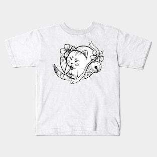 Japanese, clean cat Kids T-Shirt